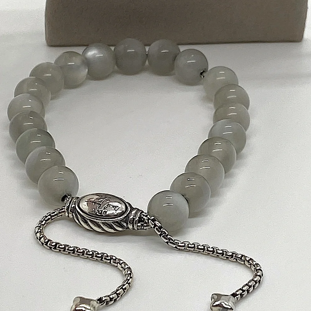 DAVID YURMAN Spiritual Bead Bracelet Sterling Silver With Moonstone